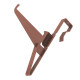 Schneefanggitterhalter, KS9220-2-9819, Zum Einhängen, Braun