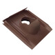 Universelle Grundplatte DN 125, KE0500-3-0200, Dunkelbraun